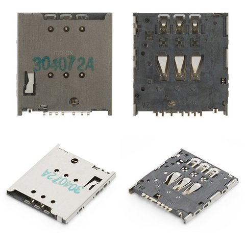 Конектор SIM карти для Meizu MX4 5.3", MX4 Pro 5.5"; Sony LT22i Xperia P; Sony Ericsson LT30p Xperia T