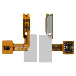 Шлейф для Samsung A700F Galaxy A7, A700H Galaxy A7, кнопки ввімкнення, з компонентами