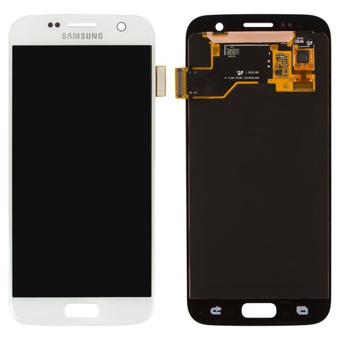Дисплей для Samsung G930 Galaxy S7, білий, без рамки, Original PRC , original glass