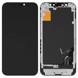 Дисплей для iPhone 12 mini, чорний, з рамкою, Copy, tianma (TFT)