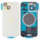 Задняя панель корпуса для iPhone 15, желтая, со стеклом камеры, Original (PRC)