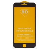 Защитное стекло для Apple iPhone 6 Plus, iPhone 6S Plus, совместимо с чехлом, Full Glue, (без упаковки), черный