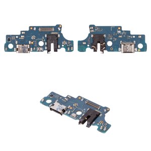 Шлейф для Samsung A066 Galaxy A06 5G, M066 Galaxy M06, конектора зарядки, з компонентами, High Copy, плата зарядки