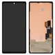 Дисплей для Google Pixel 6a, чорний, з рамкою, High Copy, з широким обідком, (OLED) GX7AS, GB62Z, G1AZG