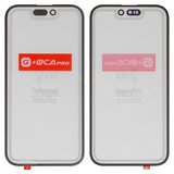 Стекло корпуса G+OCA PRO для iPhone 16, с OCA-пленкой, черное