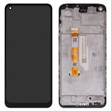 Дисплей для Oppo A96 4G, черный, с рамкой, High Copy, CPH2333, BS066FBM-L05-MB00