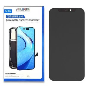 Дисплей JCID для iPhone 12, iPhone 12 Pro, черный, с рамкой, High Copy, без ошибки, OLED  soft, diagnosable