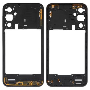 Средняя часть корпуса для Samsung A245 Galaxy A24, черная