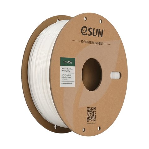 Филамент для 3D принтера eSUN TPU 95A White, 1 кг