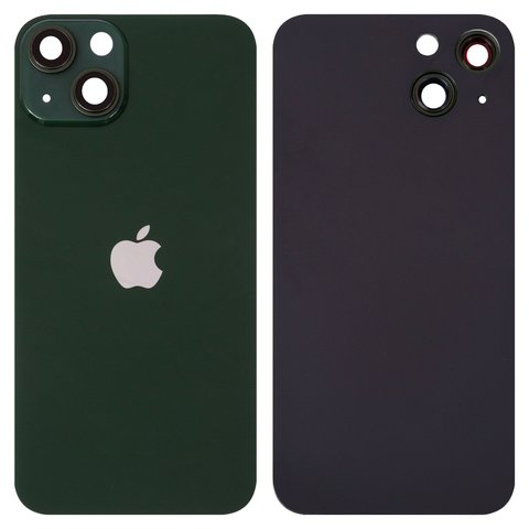 Задня панель корпуса для iPhone 13, зелена, із склом камери, small hole