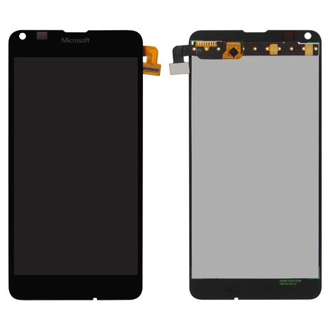LCD compatible with Microsoft Nokia  640 Lumia, black, without frame 