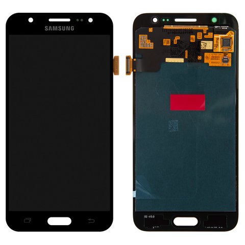 LCD compatible with Samsung J500 Galaxy J5, black, without frame, Original PRC , original glass 
