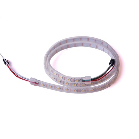Tira de luces LED SMD5050 SK6812 1800 7000 K, blanca, con controles, IP67, 5 V, 60 LED m, 5 m 