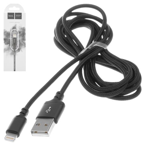 USB Cable Hoco X14, USB type A, Lightning, 200 cm, 2 A, black 