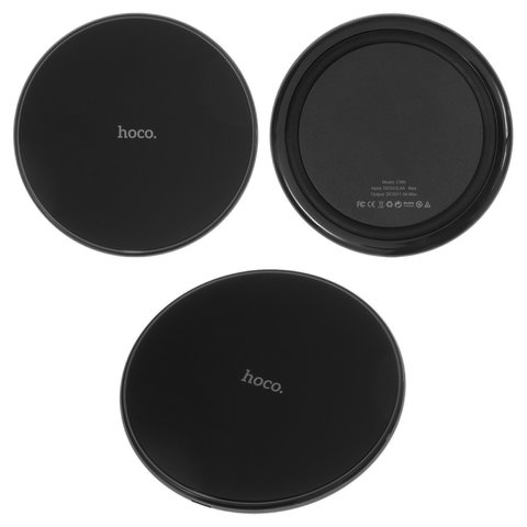 Wireless Charger Hoco CW6, Micro USB input 5 V 2 A, black 