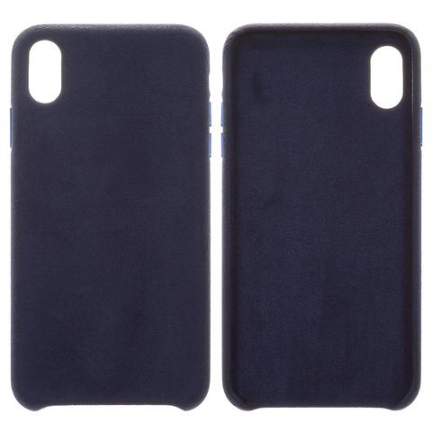 Case Baseus compatible with iPhone XS Max, dark blue, Super Fiber, plastic  #WIAPIPH65 YP03