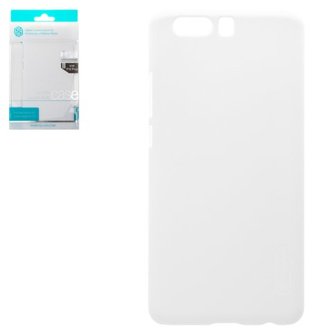 Funda Nillkin Super Frosted Shield puede usarse con Huawei P10 Plus, blanco, mate, plástico, #6902048139763