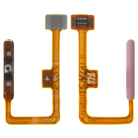 Шлейф для Xiaomi 11 Lite, 11 Lite 5G, 11 Lite 5G NE, для сканера отпечатка пальца Touch ID , розовый, M2101K9AG, peach pink