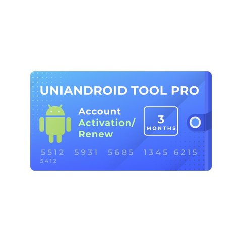 Activación Renovación de acceso de cuenta UniAndroid Tool Pro por 3 meses