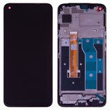 LCD compatible with Realme 6, (black, with frame, High Copy, RMX2001) #1540396362