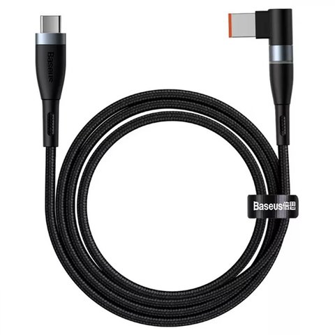 Cable USB Baseus Zinc Magnetic, USB tipo C a DC Square Port, 200 cm, 100 W, negro, PD trigger, #CATXC U01