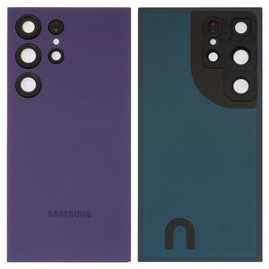 Housing Back Cover compatible with Samsung S928 Galaxy S24 Ultra, purple, with camera lens, titanium viole 