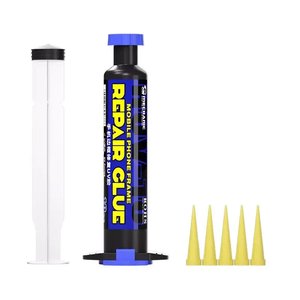 Adhesivo Mechanic HUV 10, transparente, UV, para reparar grietas, para marcos de pantalla, 10 ml