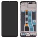 LCD compatible with Realme C53 NFC, (black, with frame, Original (PRC))
