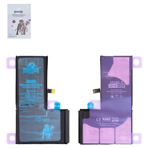 Battery Da Luxiang compatible with Apple iPhone X, Li ion, 3.81 V, 3216 mAh, High Capacity, original IC 