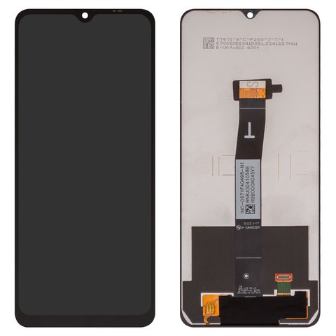 LCD compatible with Xiaomi Poco C55, Redmi 11A, Redmi 12C, black, without frame, Copy 