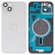 Housing Back Cover compatible with iPhone 14 Plus, (white, with camera lens, HC, starlight)