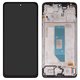 LCD compatible with Xiaomi Redmi Note 14 4G, (black, with frame, High Copy, 159.6mm, (OLED), 24117RN76G, 24117RN76O, global version)