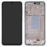 Pantalla LCD puede usarse con Samsung A266 Galaxy A26, menta, con marco, Original (PRC), mint