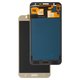 LCD compatible with Samsung J700 Galaxy J7, (golden, without adjustment of light, without frame, Copy, (TFT))