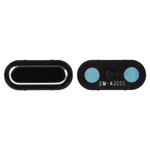 Plastic for MENU Button compatible with Samsung A300F Galaxy A3, A300FU Galaxy A3, A300G Galaxy A3, A300H Galaxy A3, A500F Galaxy A5, A500FU Galaxy A5, A500H Galaxy A5, A500M Galaxy A5, A700F Galaxy A7, A700H Galaxy A7, black 