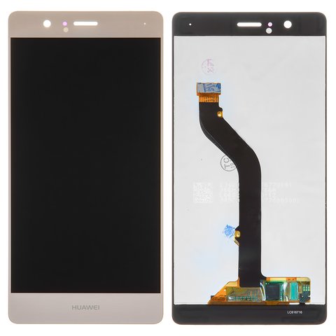 LCD compatible with Huawei G9 Lite, P9 Lite, golden, without frame, High Copy, VNS L21 VNS L31 