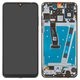LCD compatible with Huawei P30 Lite, (black, with frame, High Copy)