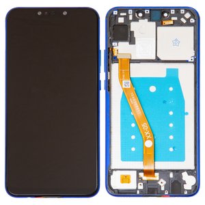 Дисплей для Huawei Nova 3i, P Smart Plus, фиолетовый, с рамкой, High Copy