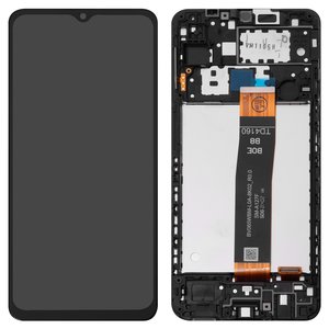LCD compatible with Samsung A127 Galaxy A12 Nacho, black, with frame, Original PRC , BV065WBM L0A 8K02_R0.0 HL6127JX L0A 8K02_R0.0 
