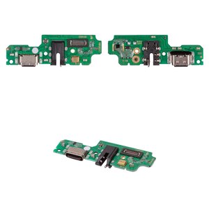 Flat Cable compatible with Infinix Hot 12 Play NFC, charge connector, with microphone, with components, Original PRC , charging board 