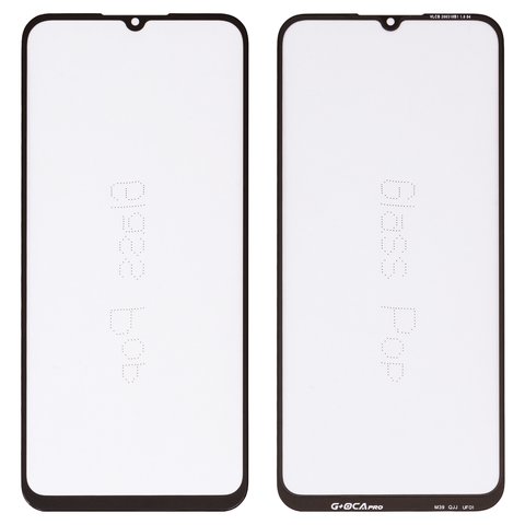 Housing Glass G+OCA PRO compatible with Xiaomi Mi 10 Lite, with OCA film, black 