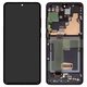 LCD compatible with Samsung G988 Galaxy S20 Ultra, (black, with frame, Original, service pack, cosmic black) #GH82-22327A/GH82-22271A