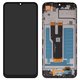 LCD compatible with ZTE Blade A73 4G, (black, with frame, Original (PRC), (7060))