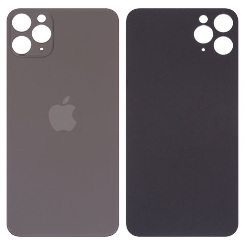Housing Back Cover compatible with iPhone 11 Pro Max, gray, no need to remove the camera glass, Original PRC , big hole, matte space gray 