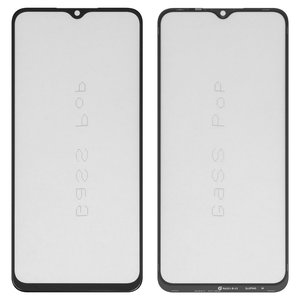 Housing Glass G+OCA PRO compatible with Oppo A17, A17k, A18, A57 4G, A57 5G, A57e, A57s, A77 4G, A77 5G, A77s, A78 5G, with OCA film, black 