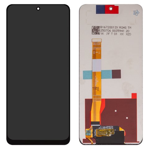 LCD compatible with Realme 10 Pro 5G, black, without frame, High Copy, RMX3663, RMX3660, RMX3661 