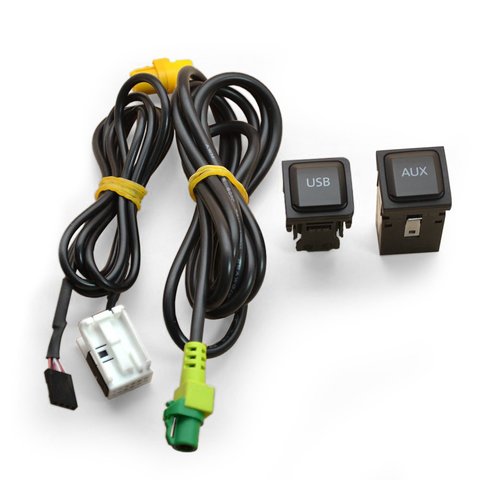 Cable AUX y USB original para  Volkswagen con autorradio RNS510 RCD510