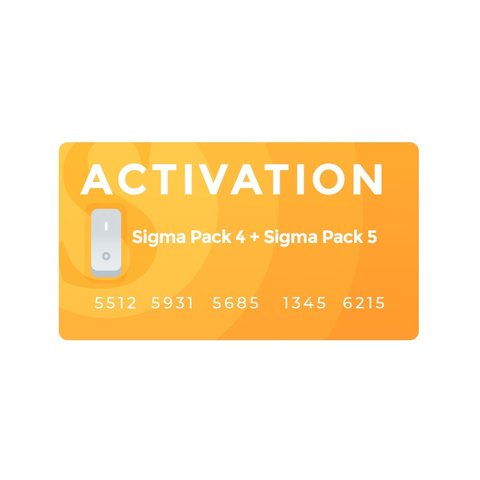 Activaciónes Sigma Pack 4 + Sigma Pack 5