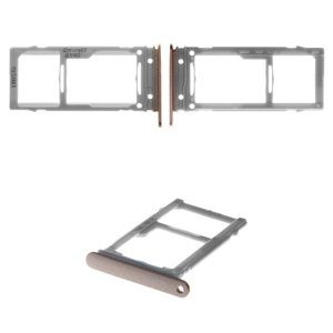 Sujetador de tarjeta SIM puede usarse con Samsung G960F Galaxy S9, dorado, con soporte para MMC, dual SIM