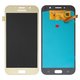 Pantalla LCD puede usarse con Samsung A720 Galaxy A7 (2017), dorado, sin marco, High Copy, (OLED)